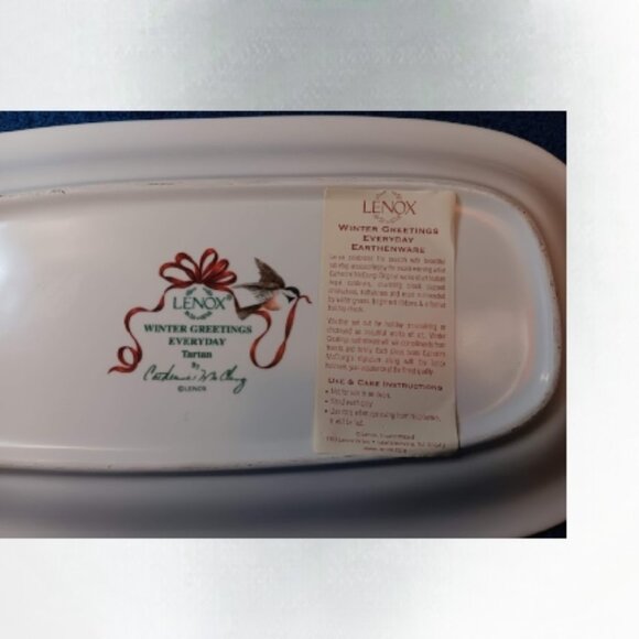 Lenox Winter Greetings cardinal Platter - Picture 3 of 4